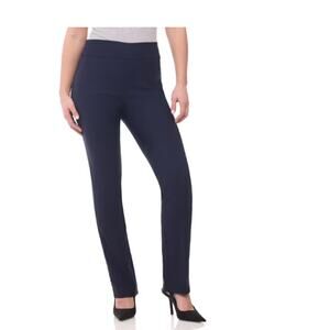 NWT Caslon Dark Navy Back Zip Straight Leg Trouser Size 10